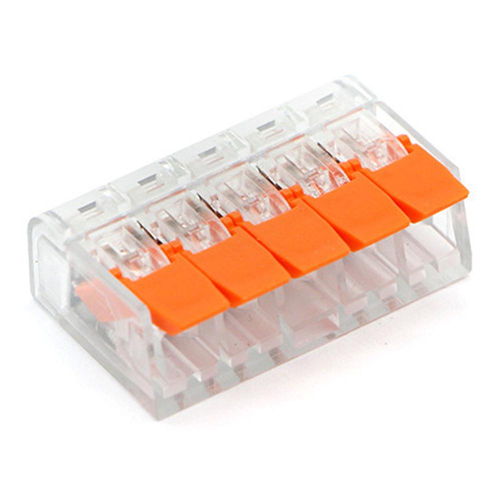 75Pcs 221 Electrical Connectors Wire Lever Block Clamp Terminal Cable 2 3 5 way