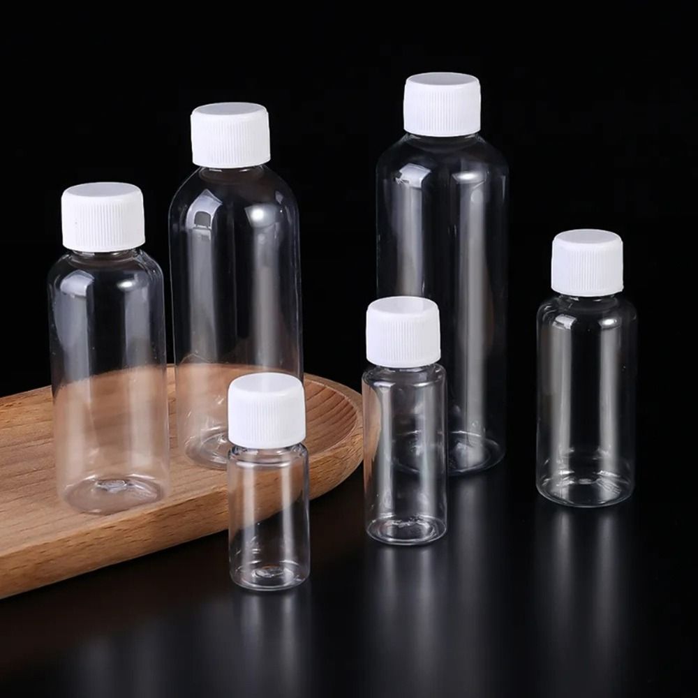 10/20/30/50/80/100ml leere Plastik verschluss flaschen wieder verwendbare Kosmetik behälter Proben flasche Shampoo Flüssig pulver Verpackungs flasche