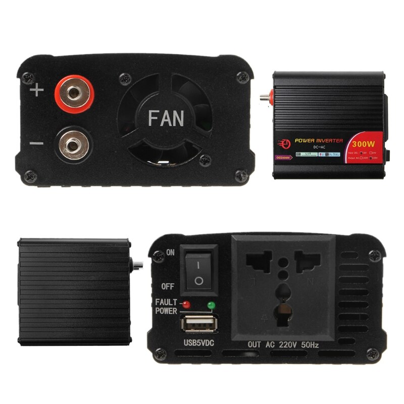 300W/400W/500W/600W Power Inverter Converter DC 12V to 220V AC Cars Inverter with Car Adapter