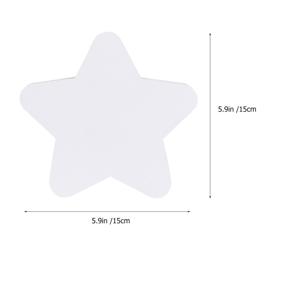 5 Pcs Simulation Round Edge Star Shape Cotton Drawing Board Thicken Art Painting Board Artist Paper Board Oil Paint Canvas Sketc