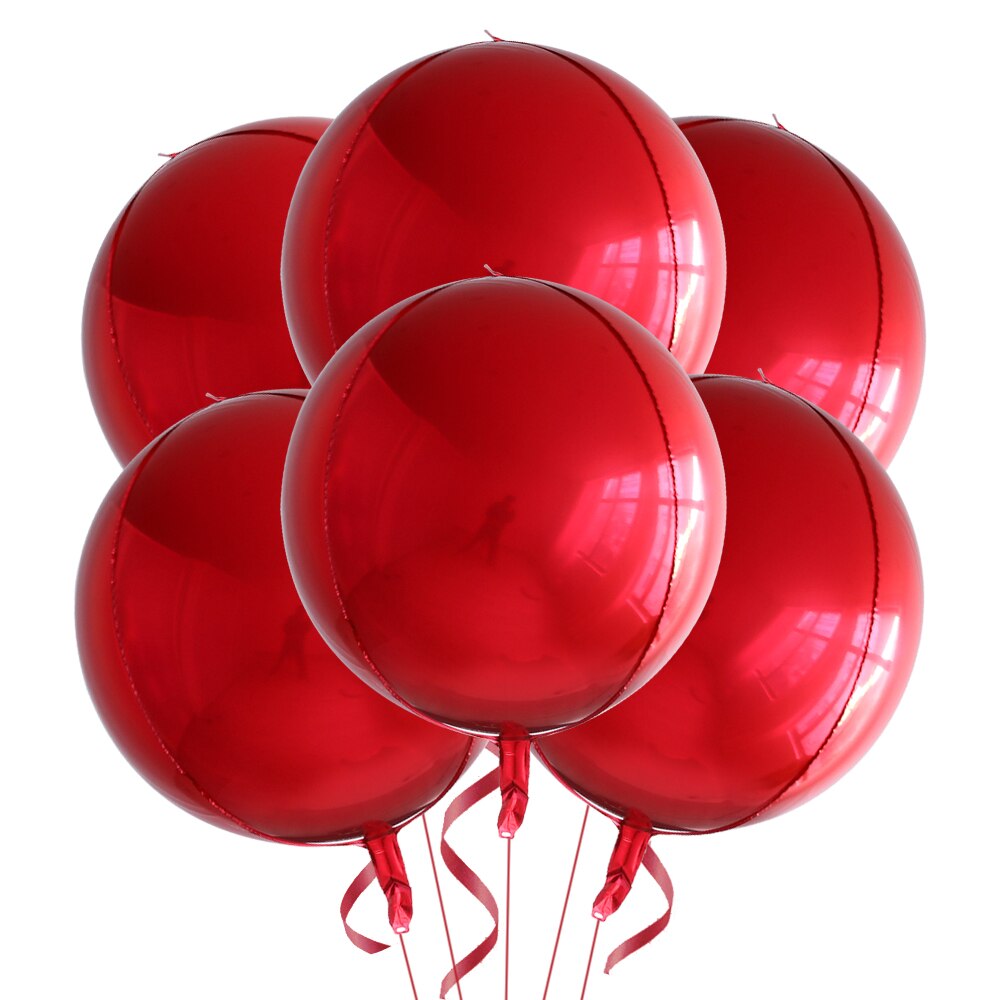 6pcs 22 Inchs Rose Gold Big 4D Balloons 360 Degree Round Metallic Rose Gold Balloons Birthday Baby Shower Wedding Decorations: Marble