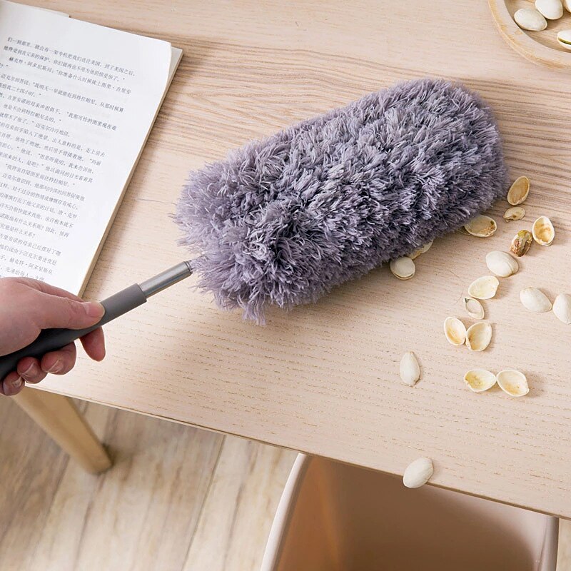 Microfiber Duster Anti Dusting Brush Extendable Stretch Manual Dust Cleaner Home Cleaning Tools Accessories