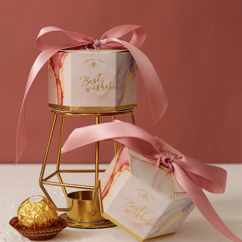 30/50 stuks bedankjes bedrukt in roze/rood/paars snoepzakjesdoos voor bedankjes decoratie, evenement feestbenodigdheden bruiloft bedankjesdoos