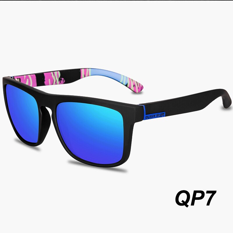 Quisviker mærke firkantede solbriller mænd polariserede solbriller kvinder nuancer oculos de sol masculino: Qp7