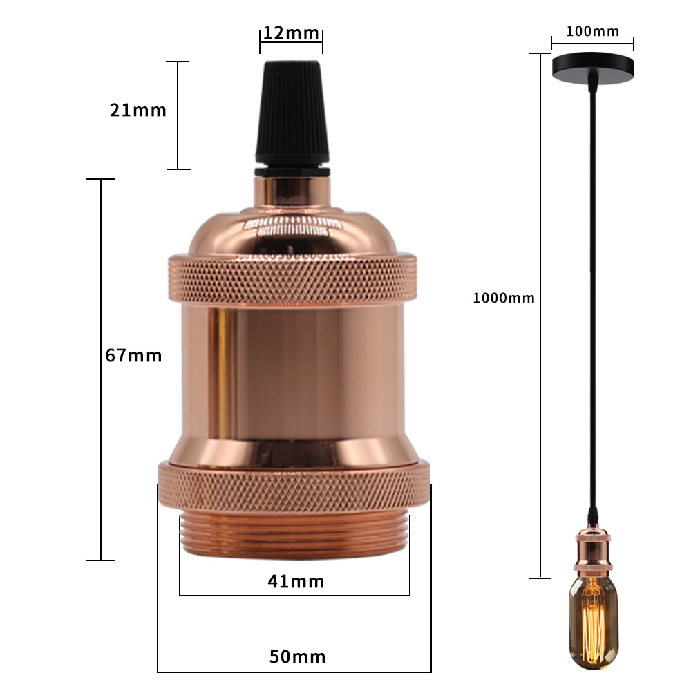 Lamphållare  e27 220v aluminiumsockel retro edison glödlampshållare lampfotskruv vintage industriell glödsockel