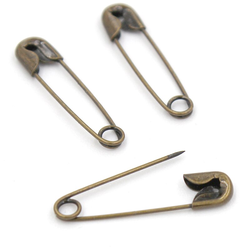 1000 stuks Veiligheidsspelden Bevindingen Mini Zilveren Gouden Zwarte Anti Koper Pins Size 19mm x 5mm: anti copper