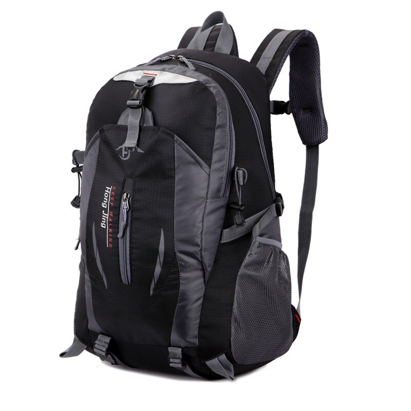 Lichtgewicht Wandelen Rugzak 40L Waterdichte Opvouwbare Tas Camping Rugzak Voor Reizen Camping Outdoor Voor Mannen En Vrouwen: Black
