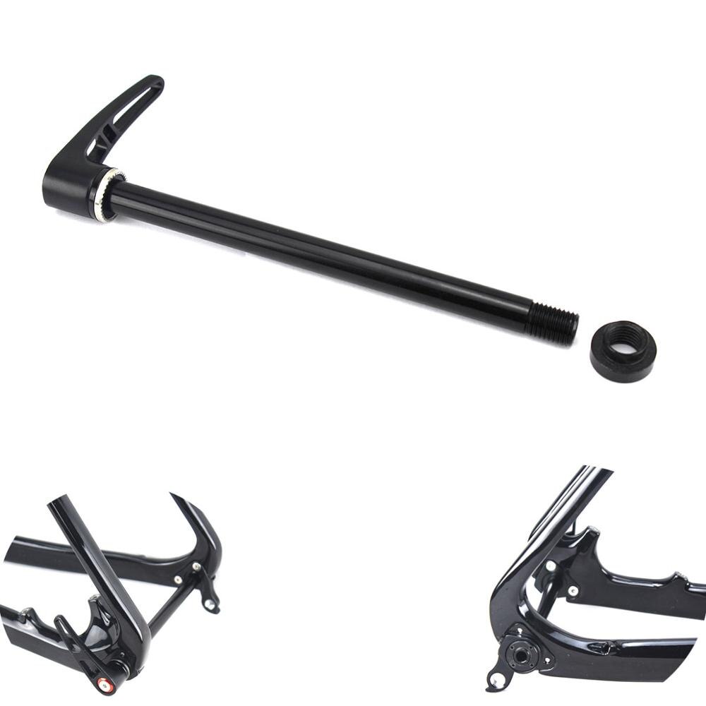 Baghjul gennem aksel 12 x 142 mtb racercykel spyd 12mm gevind stigning 1.5 længde 168mm akset qr leveres med låsemøtrik 142*12mm