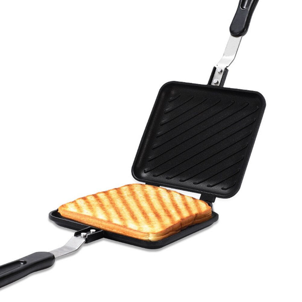 Kitchen Non-Stick Sandwich Maker Bread Toast Fast Heating Toaster Waffle Pancake Baking Mold Grill Frying Pan Breakfast Machine