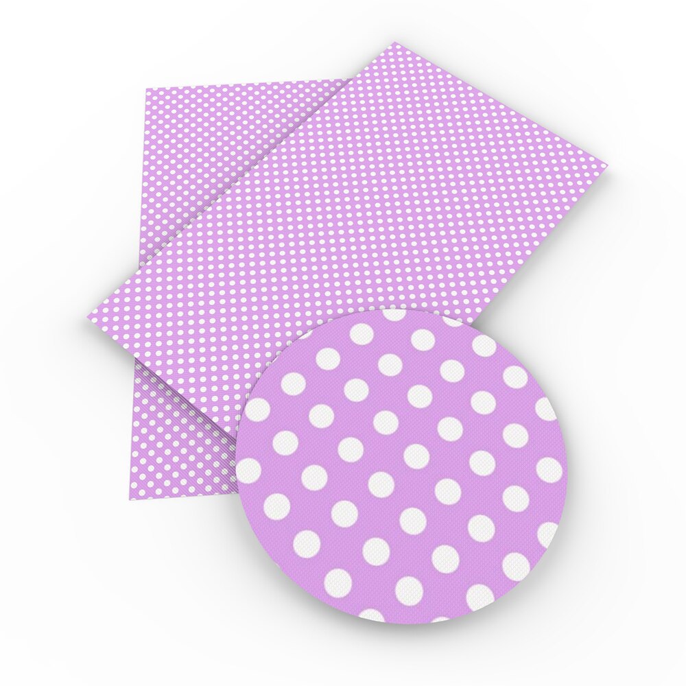David tilbehør 20*33cm prikker vinyl syntetisk læder patchwork til hår sløjfe håndtasker pung telefon cover gør det selv ,1 yc 4262: 1062754001