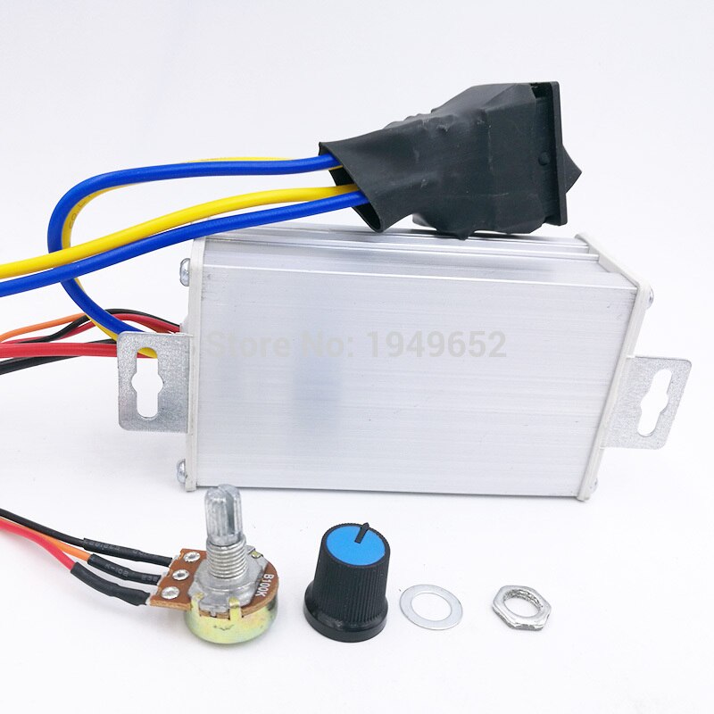 10A DC motor Speed Controller 9-60V Reversible PWM Control Forward/Reverse Switch