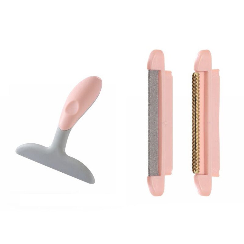 Mini brosse de nettoyage Portable pour housse de canapé, tapis, manteau en cachemire, vêtements, fourrure, chapeau, laine, poils d&#39;animaux: Rose