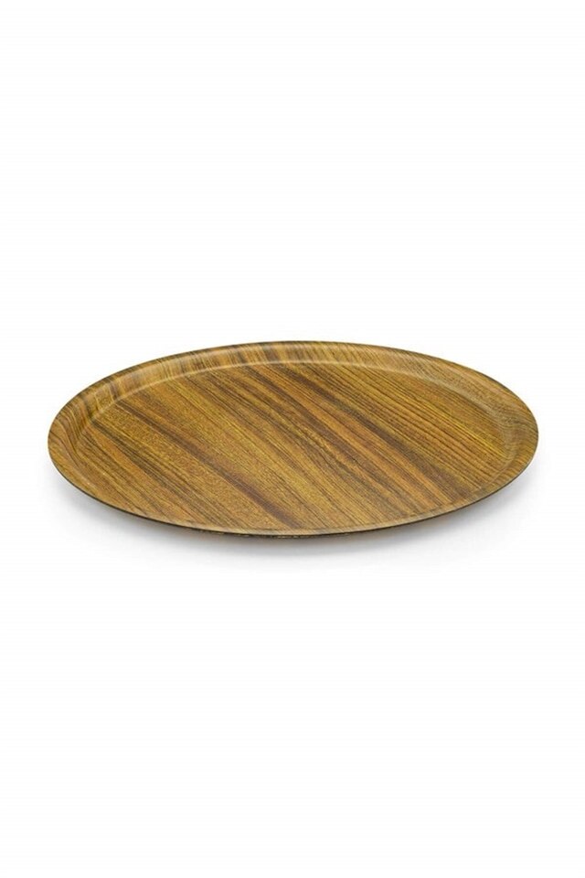 Oak Matt Surface Round Non-Slip Tray 43 cm 419062886