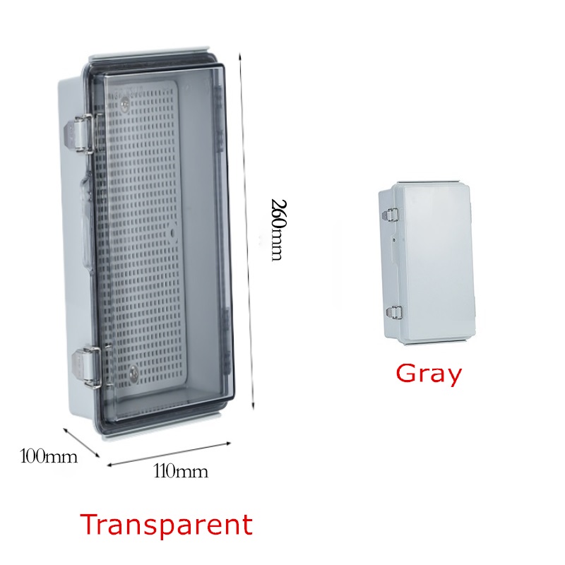 IP67 Waterproof Gray/Transparent Cover Enclosure Juction Box ABS Plastic Outdoor Electronic Instrument Hinge Case: 4XL / Orange