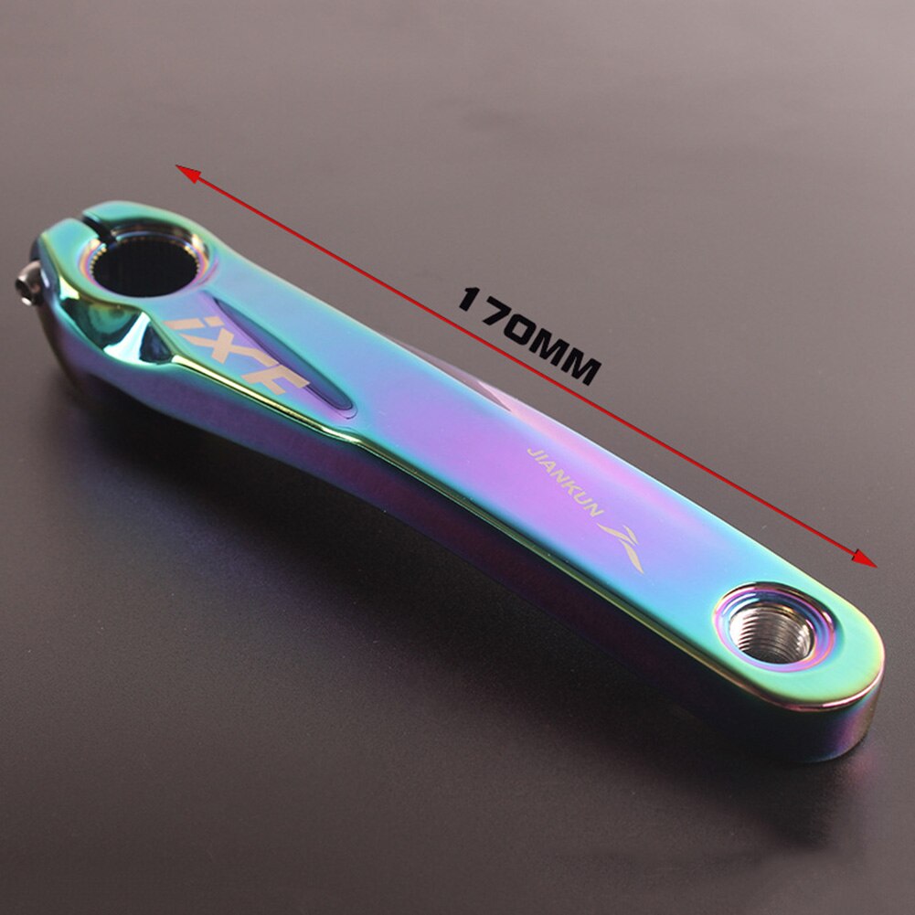 Aluminum MTB Road Bike Bicycle Crank Set Arm 170mm 104BCD Alloy Rainbow Compatibility Bicycle Parts