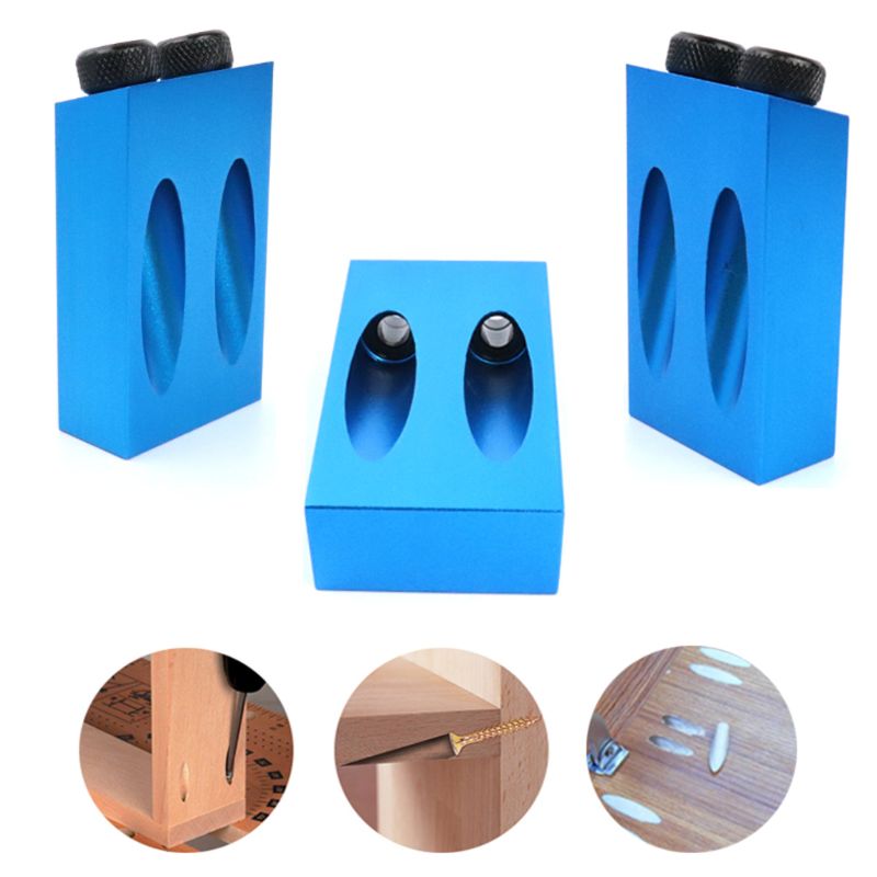 8 stücke Tasche See Jig Bausatz 15 grad Winkel 6/8/10mm Adapter Schräge Bohren führen Locher Lokalisierer einstellen Holzbearbeitung Werkzeuge
