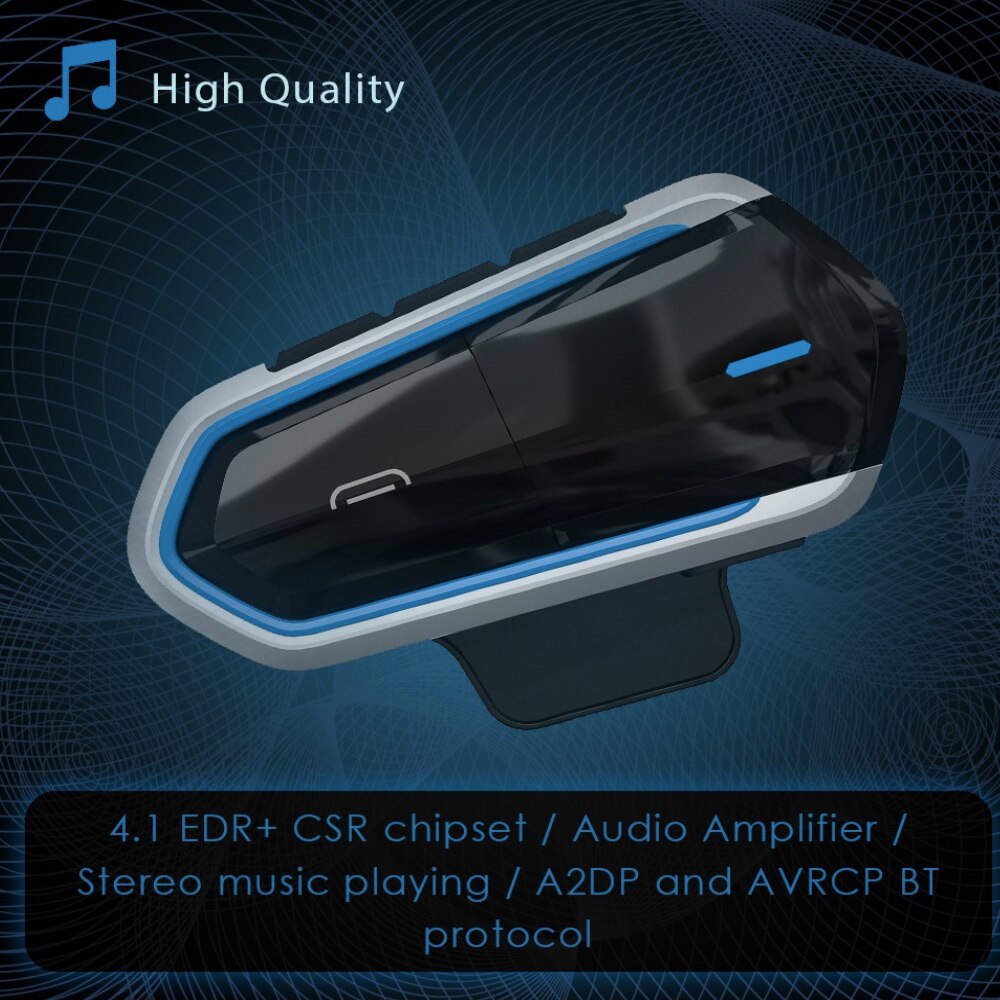 Motorcycle Helmet Headset Bluetooth Earphone BT Communicator Headphone Wireless Moto Earpiece Transmitter Communication System