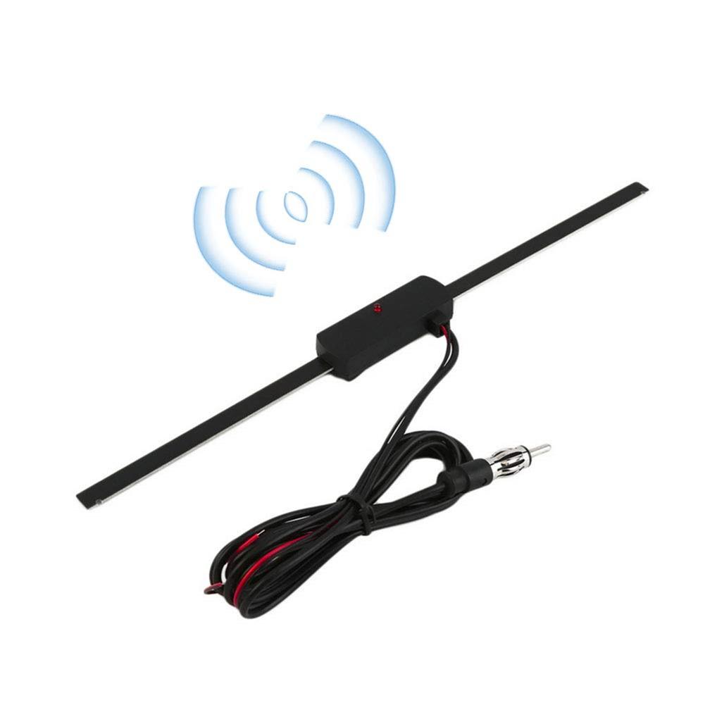 Car Antenna AM /FM Radio Antenna Signal Amplifier Booster 12V Universal For Vehicles Golf Carts Boats Motorcycles ATV