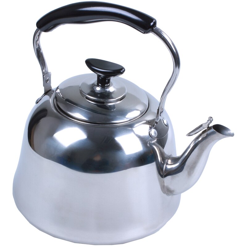 Stainless Steel Whistling Tea Kettle Stove Top Teapot Pot, Thin Base, Lightweight, Fast Boiling, 2L: Default Title