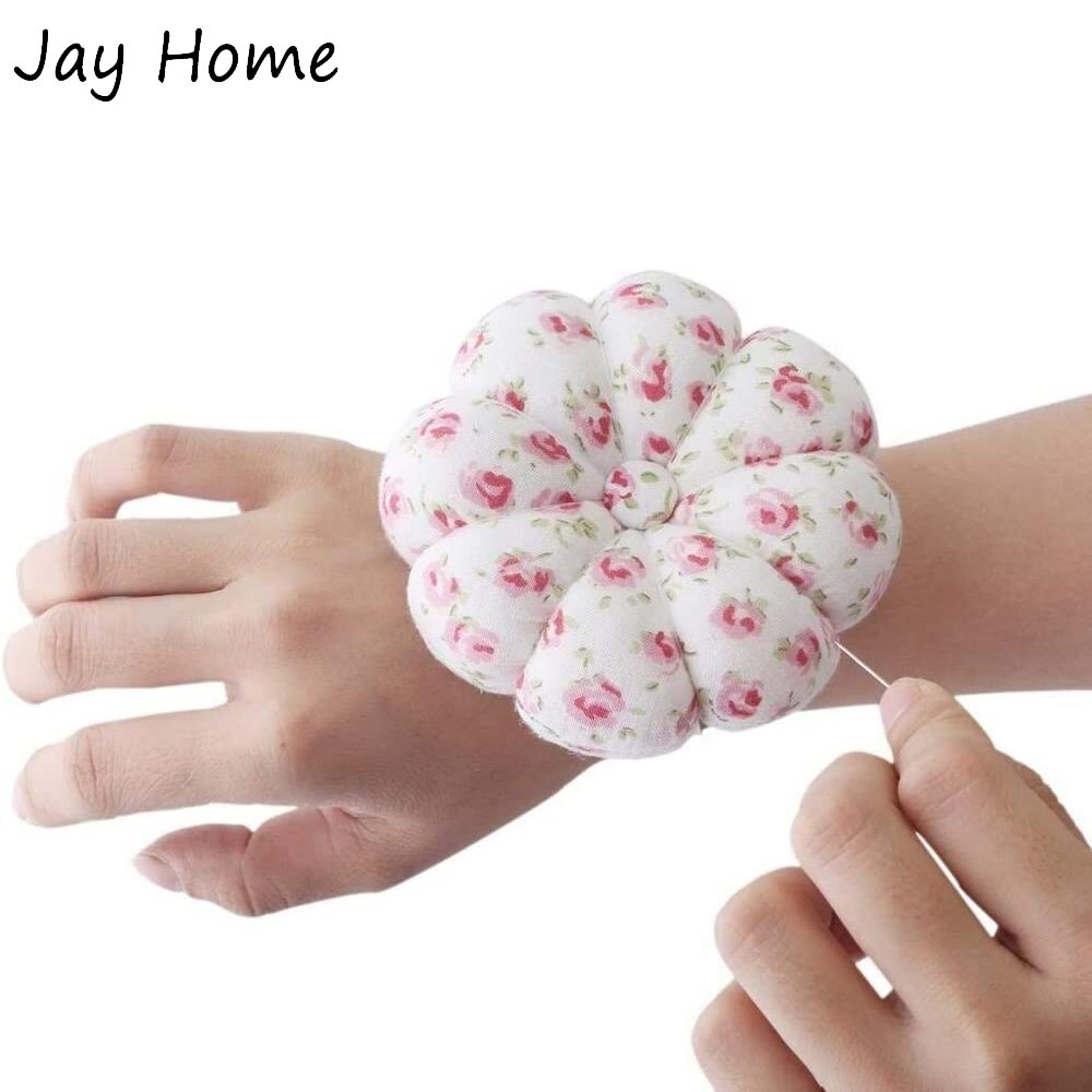 1PC Tragbare Handgelenk Kürbis Nadelkissen Nadel Halfter NäHenne Nadel Kissen Hand Handwerk Für DIY Handwerk NäHenne Liefert