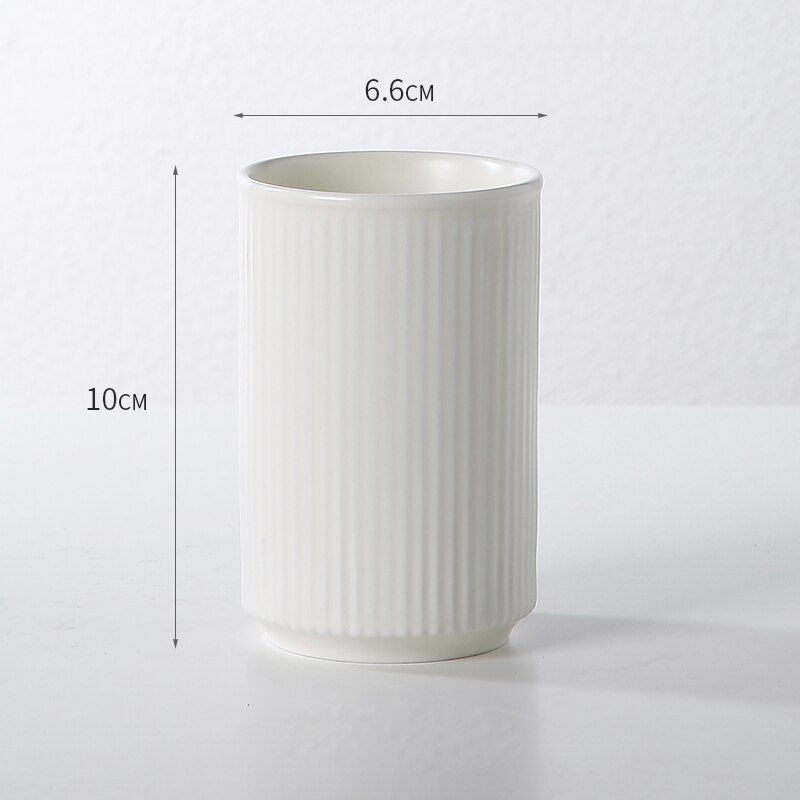 Toothbrush cup Couple gargle cup Wedding decorations Ceramic bathroom accessories Valentine's Day Family Hotel Supplies: L