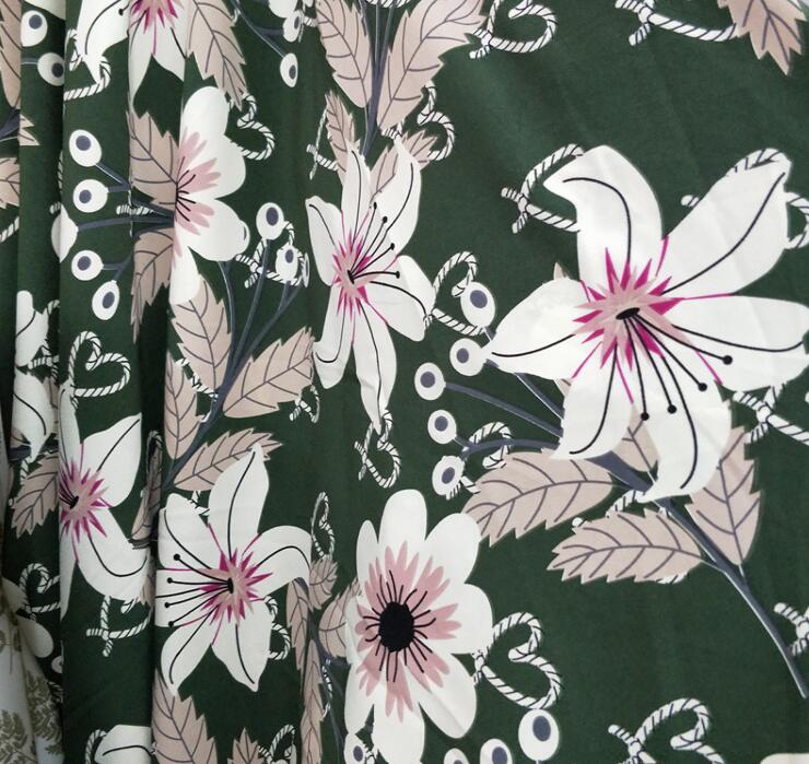 Soft Chiffon Dress Fabric dress blouse slightly stretchy shirt material DIY sewing textile Summer dress material: 3
