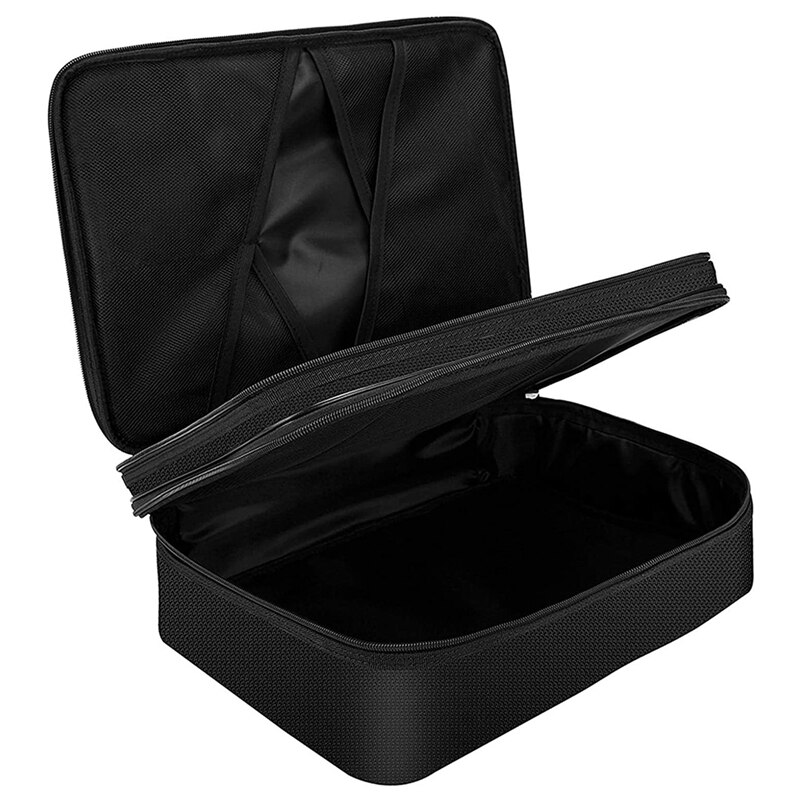 Bolsa impermeable para documentos, conjunto de bolsas de almacenamiento de 4 capas con bloqueo de código, para archivos A4/A5, pasaporte: Default Title
