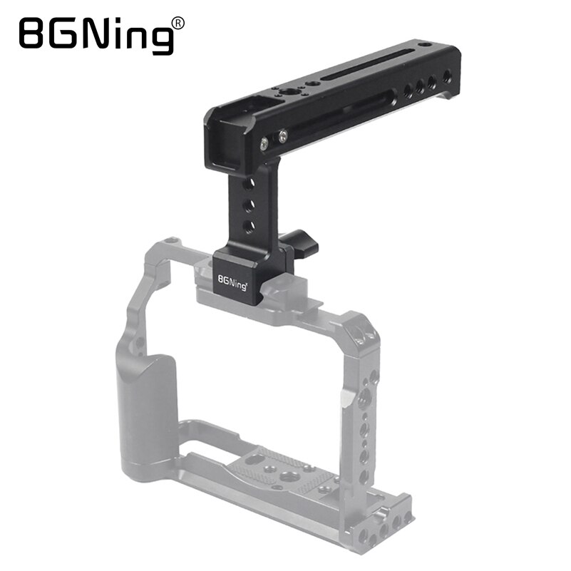 Bgning Universele Camera Handvat Nato Rail Kaas Top Hand Grip Met Koud Schoen Arri Mount Voor Camcorder Monitor Dslr Slr kooi Rig