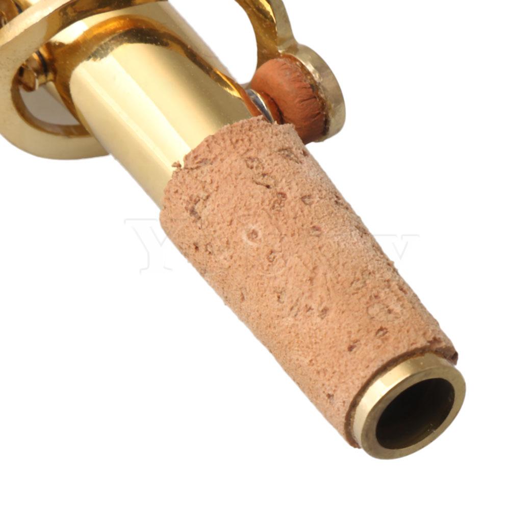 Yibuy saxofoon accessoires saxofoonhalsset met gebogen hals en rechte hals voor sopraansaxofoon, pakket  of 2