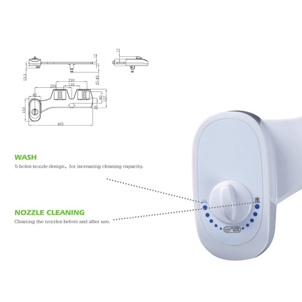 Bidet Verse Waternevel Mechanische Bidet Toilet Seat Attachment Niet-elektrische Bidet Toiletbril Water Bidet Sproeier