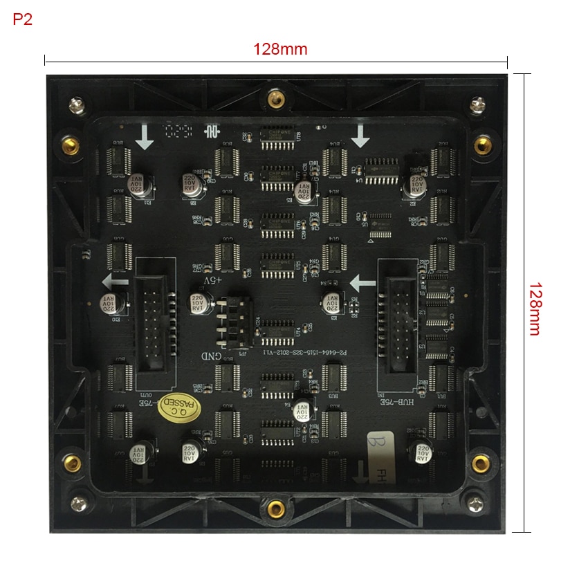 P2 SMD1515 Led Module 128*128Mm 64*64 Pixels 1/32 Scan Indoor Rgb Full Kleur 2Mm voor Led Scherm Led Panelen