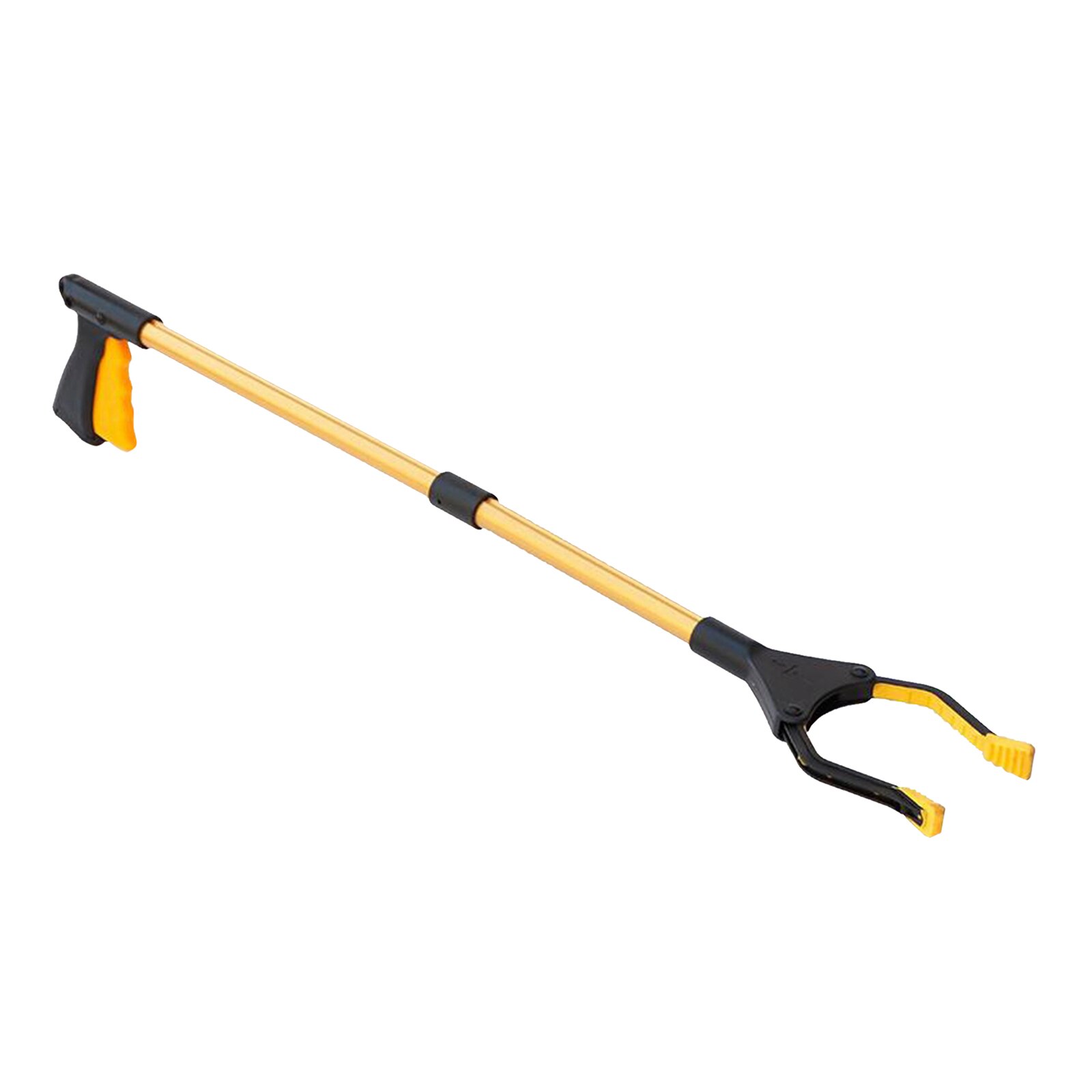32" Long Handled Grabber Reacher Rotating Jaw Mobility Aid Reaching Assist Tool: Golden Black