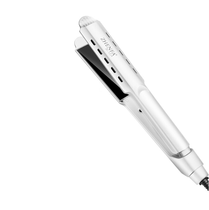 Hair Straightener Four-gear temperature adjustment Ceramic Tourmaline Ionic Flat Iron Curling iron Hair curler For Women hair: white / US