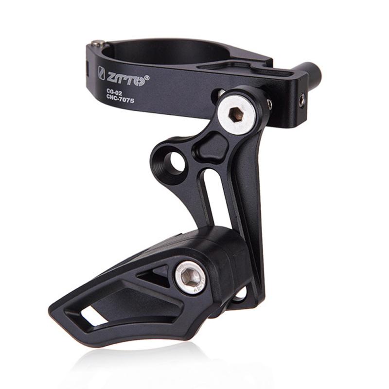 Mountain Bike Bicycle Single Disc Chain Guide Front Derailleur Chain Stabilizer Seat Tube Clamp Single Chain Guide Bicycle Parts: 02