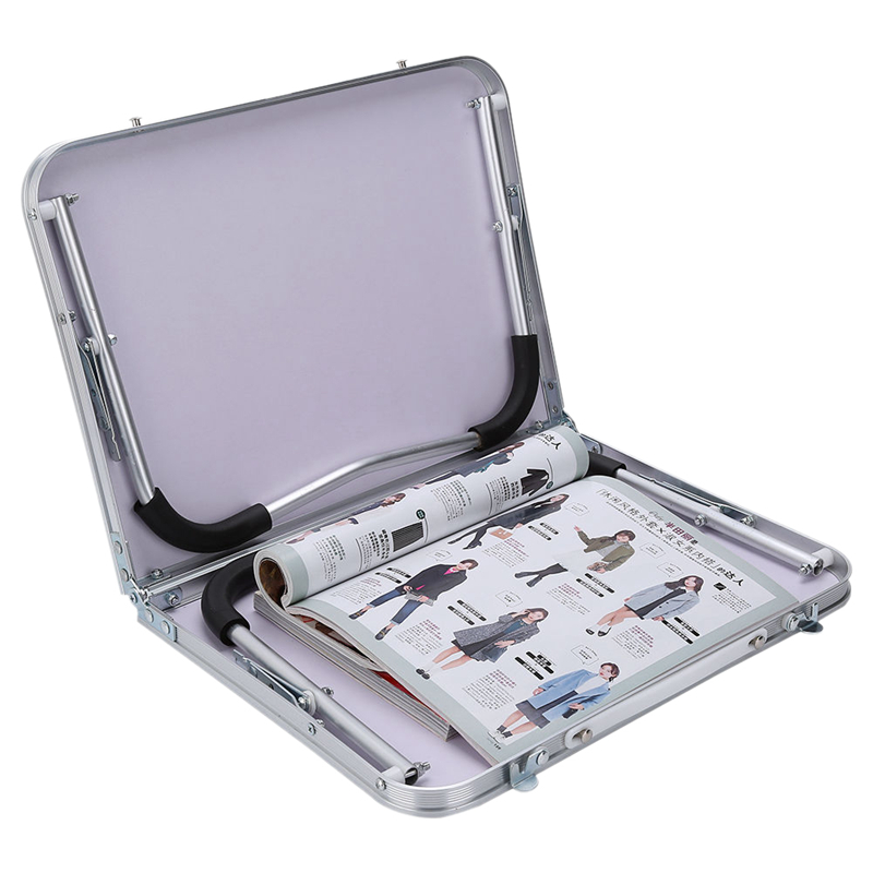 Portable Adjustable Portable Laptop Table Stand Folding Computer Reading Desk Bed Tray table For Sofa Bed Black