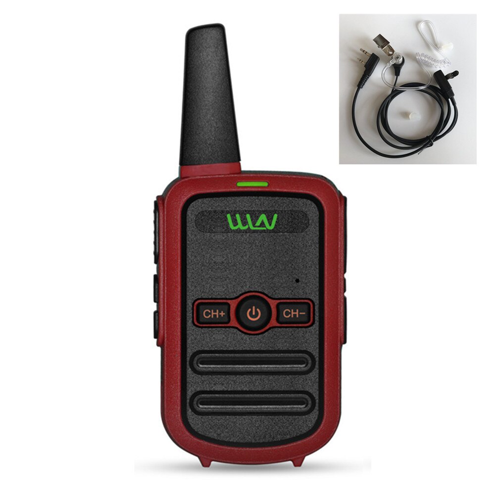 WLN KD-C52 MINI handheld fm transceiver KD C52 kleine zwei weg Radio Ham HF cb radio Walkie Talkie frs gmrs besser als KD-C51: Red Add air tube