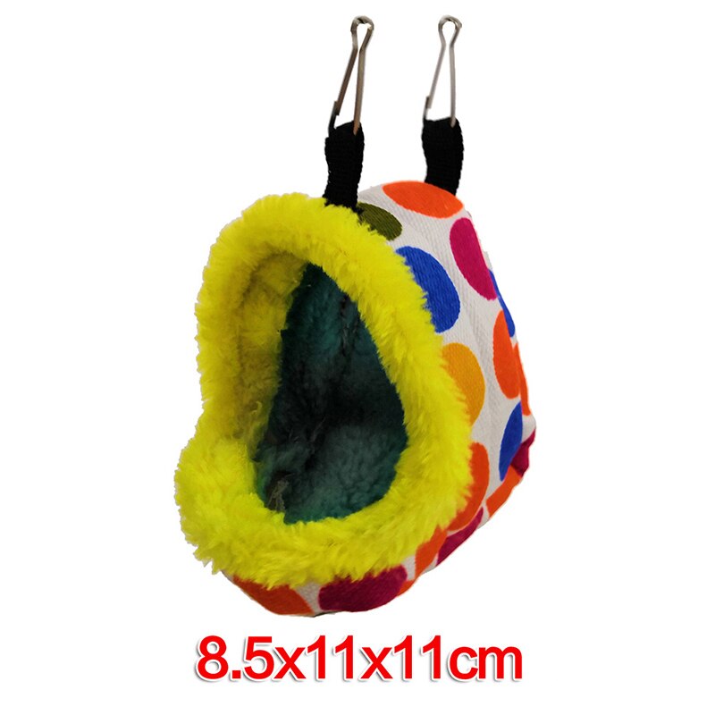 Warm Vogel Papegaai Nest Zachte Pluche Huisdier Vogel Hangmat Papegaai Hamster Chinchilla Eekhoorn Opknoping Cave Tent Huisdier Slapen Nest Huis: S