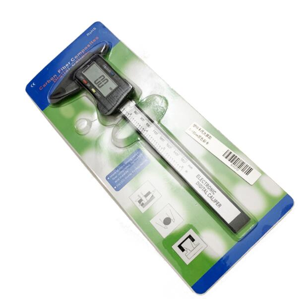 Digital vernier caliper measurement tool Stainless steel electronic digital caliper Micrometer LCD Work waterproof: Plastic caliper