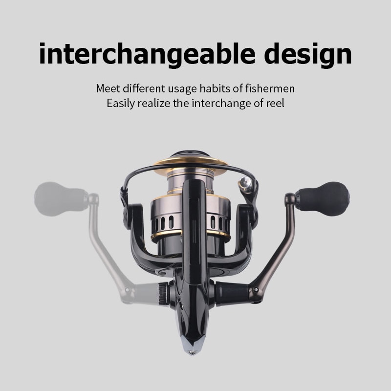 Fishing Reel HE7000 Max Drag 10kg 5.2:1 High Speed Metal Spool Spinning Reel Saltwater Reel carp Reel Fishing Fishing Reels