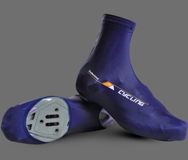 Winter Spandex Durable Absorption Breathable Cycling Shoes Covers Bicycle Bike Zippered Overshoes Equipment Man/Women: Blue / XL