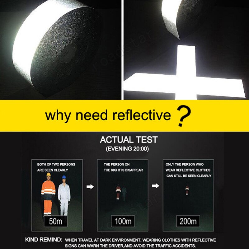 100% Polyester Reflective Fabric Grey Reflective Warning Fabric Sew on Clothes for