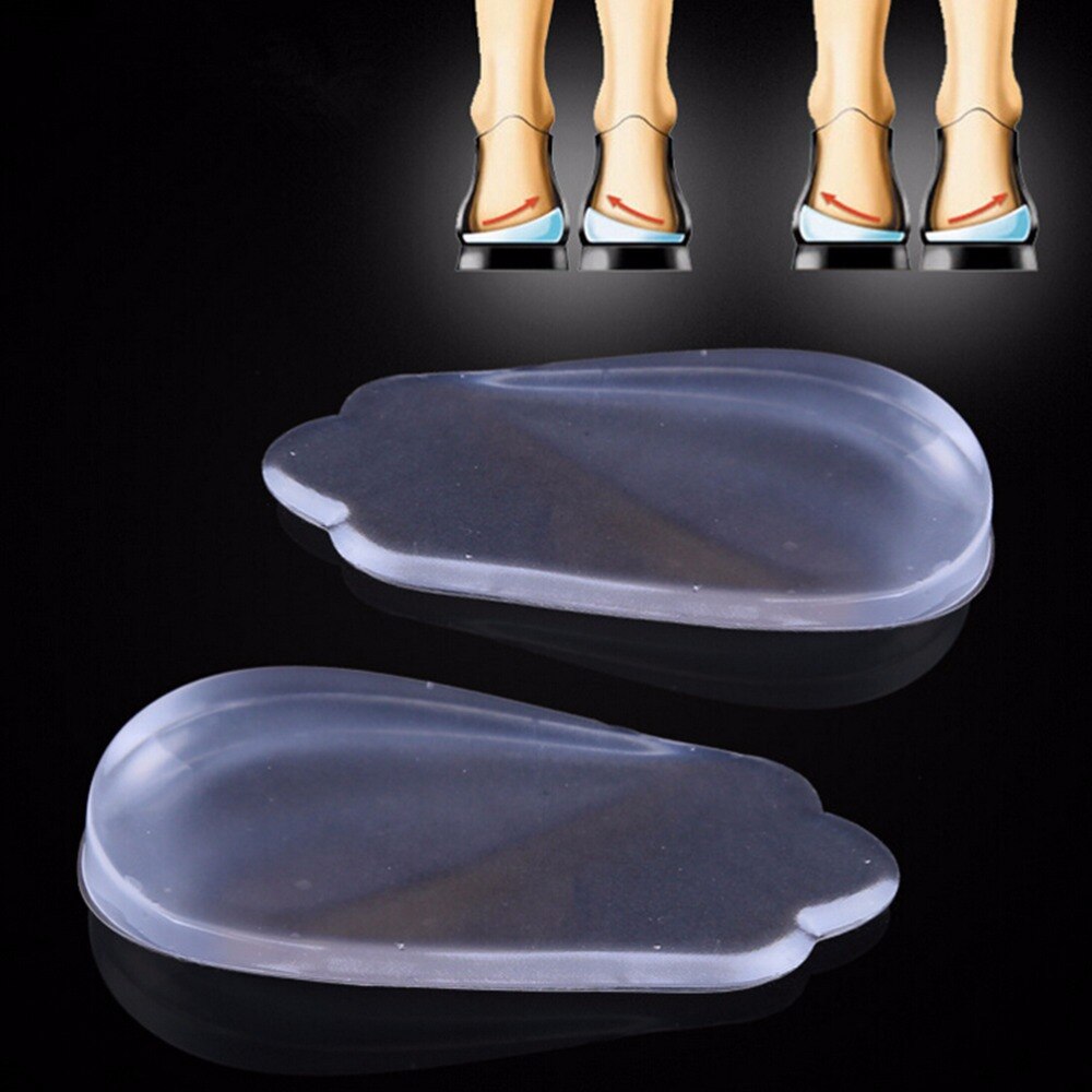 Plantillas ortésicas de silicona X/tipo O corrector de piernas gel almohada para talón plantillas ortopédicas zapatos almohadilla parches de tacón para el cuidado de los pies