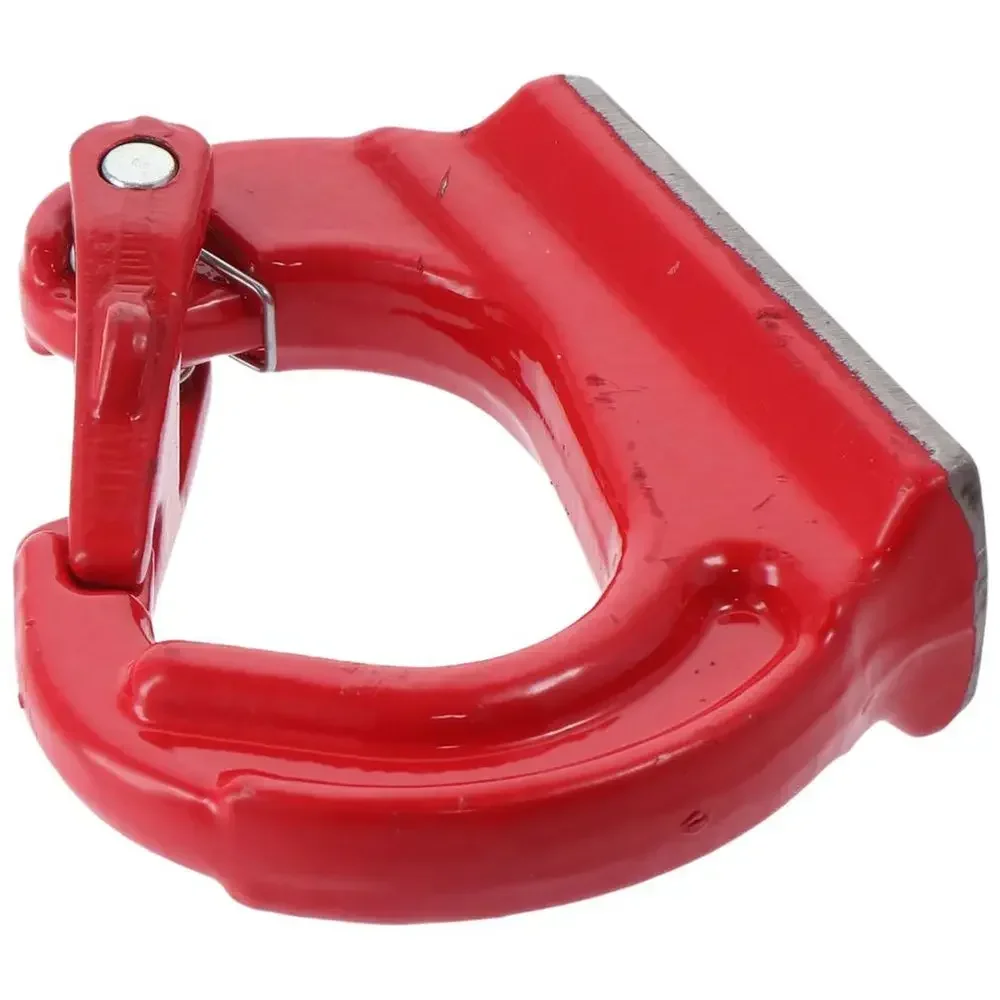Gancho de elevación de alta resistencia 2T, rojo, capacidad de 4400 libras, gancho de anclaje soldado G80, acero de aleación con pestillo forjado, ganchos de soldadura con revestimiento