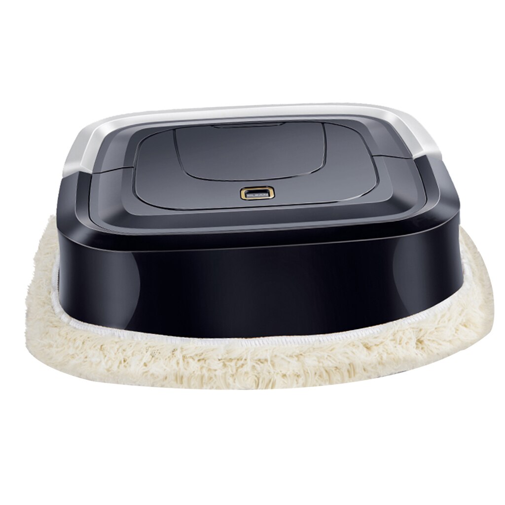Robot Vacuum Cleaner 5V USB Charging Automatic Home Sweeper Super Strong Suction Low Noise House Floor Quiet Cleaning Machine: Black