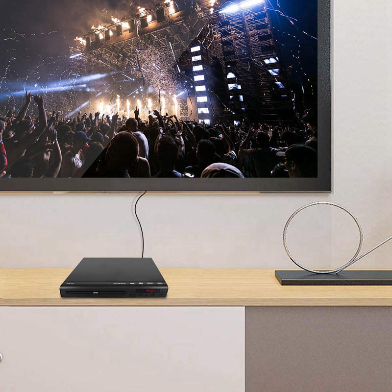 Dvd-speler Voor Thuis Ondersteuning Usb-poort Compact Multi Regio Dvd/Svcd/Cd/Disc Speler Met Afstandsbediening controle, ingebouwde Pal/Ntsc-systeem