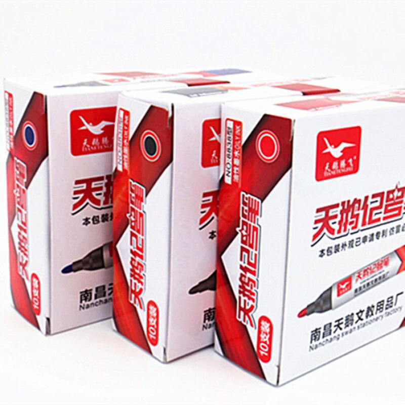 Bolígrafo de de cabeza grande 5/3/1 capaz de no desvanecer, trabajo de logística impermeable aceitoso para vidrio, cuero, madera, acero. Cartón, tela