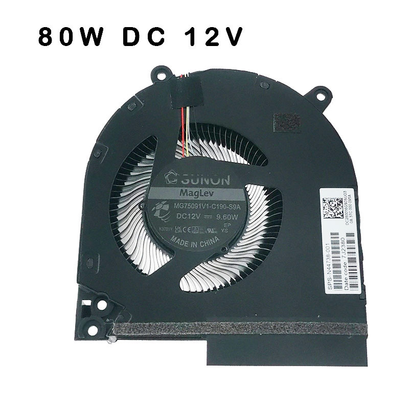 Laptop cpu gpu kylfläkt för hp gaming victus 16- r tpn -c169 n44738-001 mg75091 v 1-c180-s9a mg75091 v 1-c190-s9a dc12v: Röd