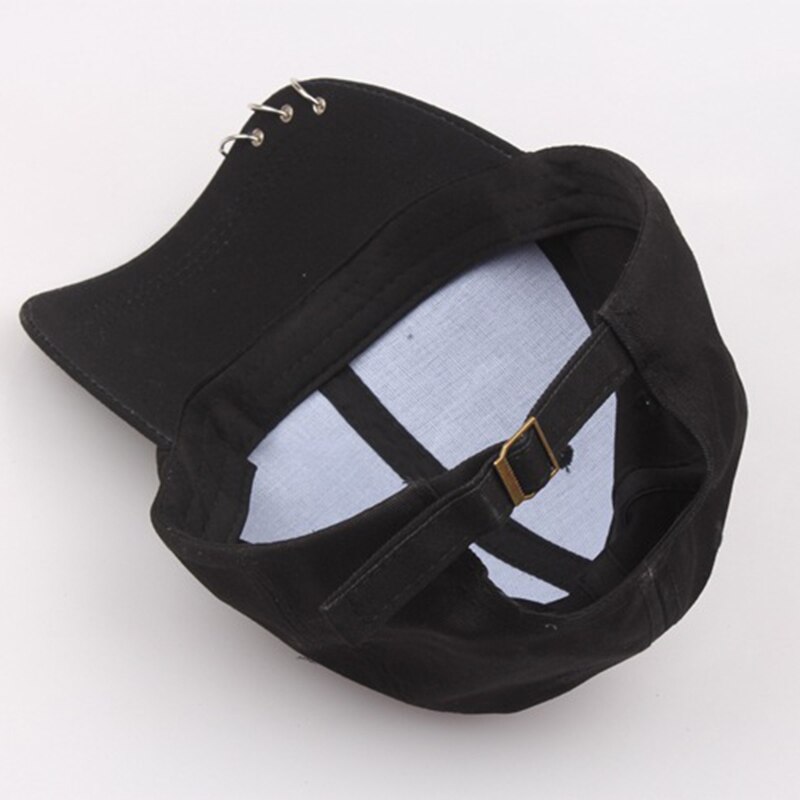 Hip Hop Baseball Cap Voor Vrouwen Mannen Punk Piercing Ring Snapback Hoed Lente Zomer Outdoor Ongedwongen Zonnehoed