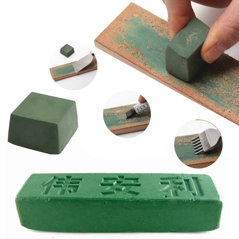 Polishing Paste Green Fine Abrasive Polishing Paste Buffing Compound Metal Blade Grinding Use Leather Strop Sharpening