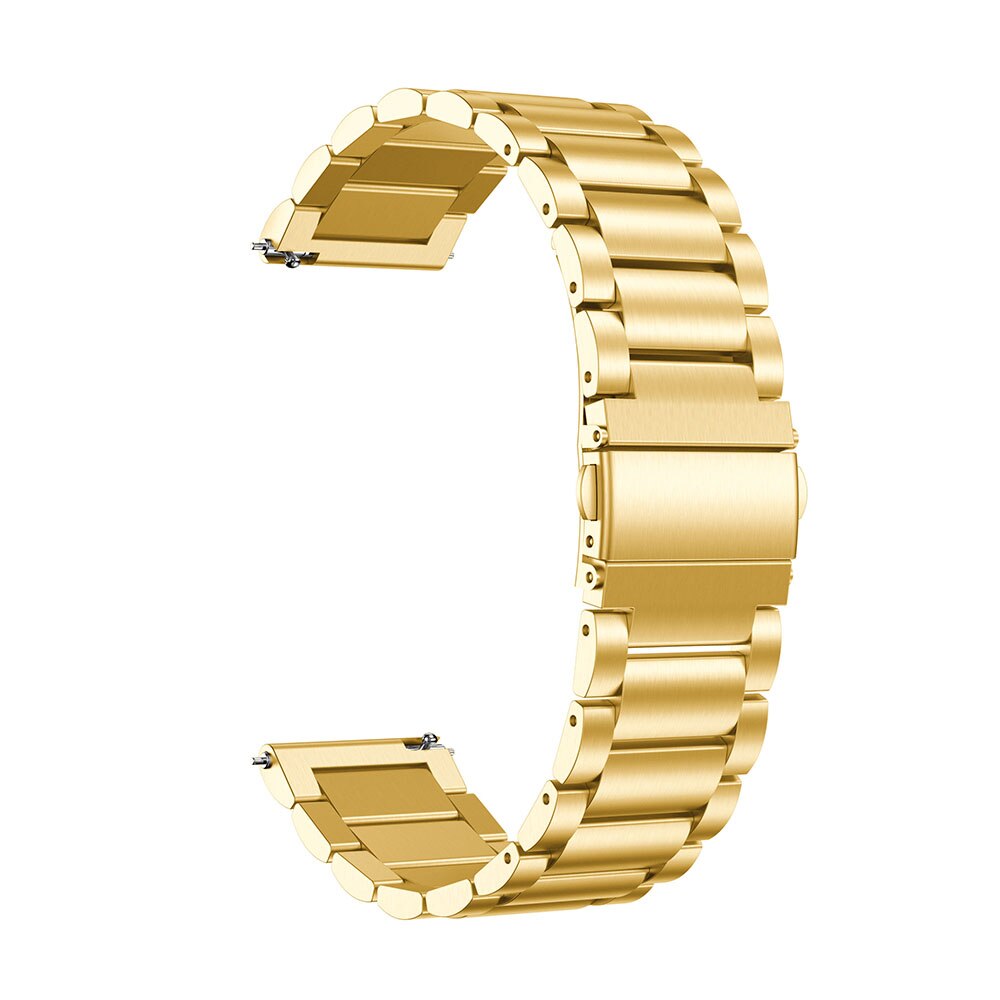 Metal urremme til garmin venu garminmove 3 garminactive s vivoactive 4 4s bånds rem rustfrit stål armbånd 18mm 20mm 22mm